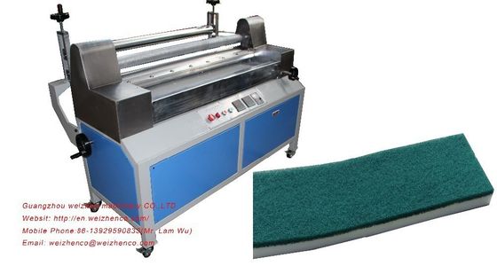 AC380/50HZ vertikale Sponge-Schaum-Schneidemaschine mit Hot Melt Glue Lamination-Funktion